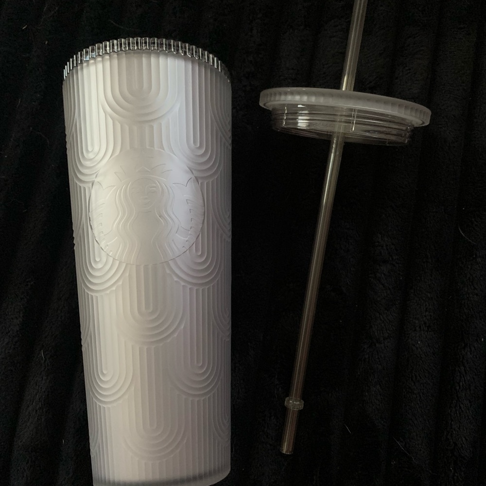 Starbucks Fall 2024 Clear Soft Touch Siren Scale Cold Cup Tumbler, Venti 24 oz